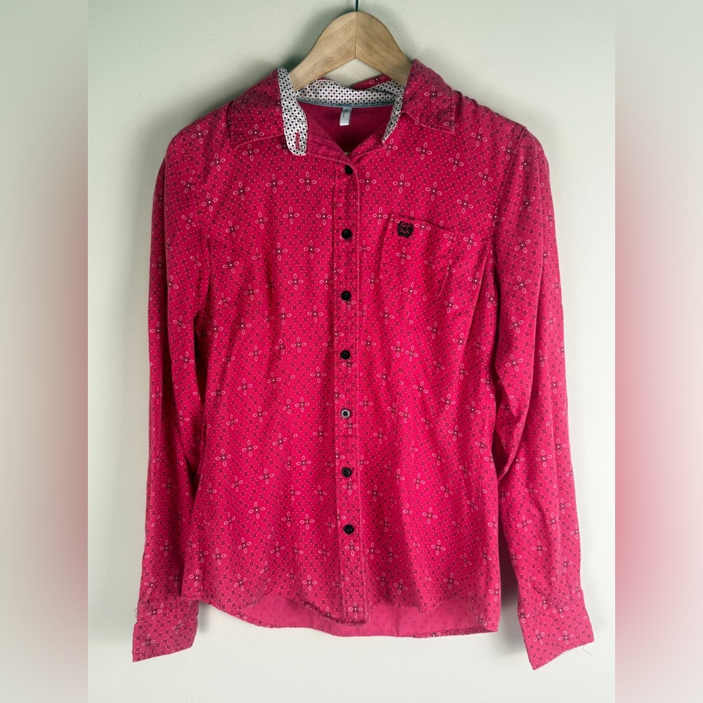 Cinch Women's Red Button Down Shirt